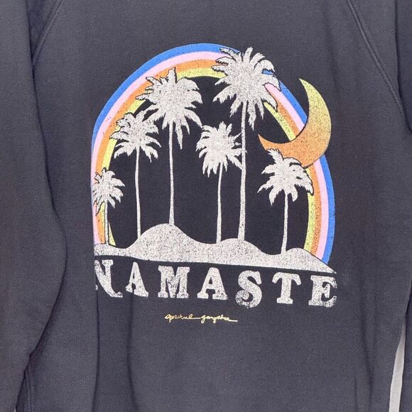 Spiritual Gangster Namaste Sweatshirt Size XS Rainbow Cotton - Picture 4 of 7